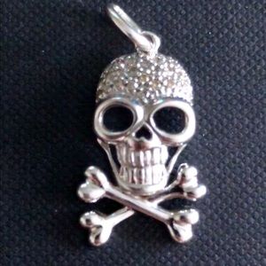 Sydney Evan 14K white gold pave diamond pendant